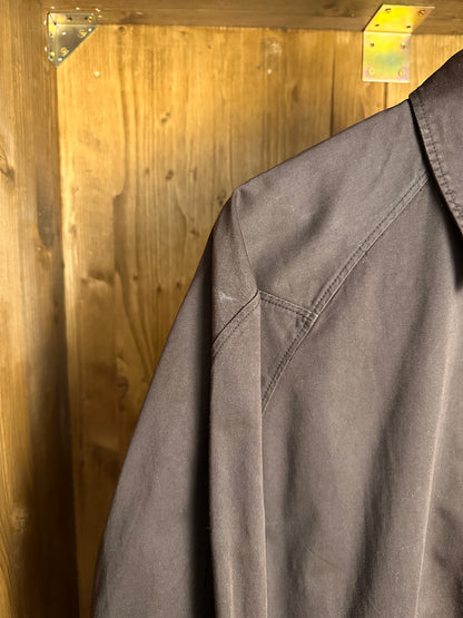 AW20 COTTON OVERSHIRT GHOST PIECE in Brown