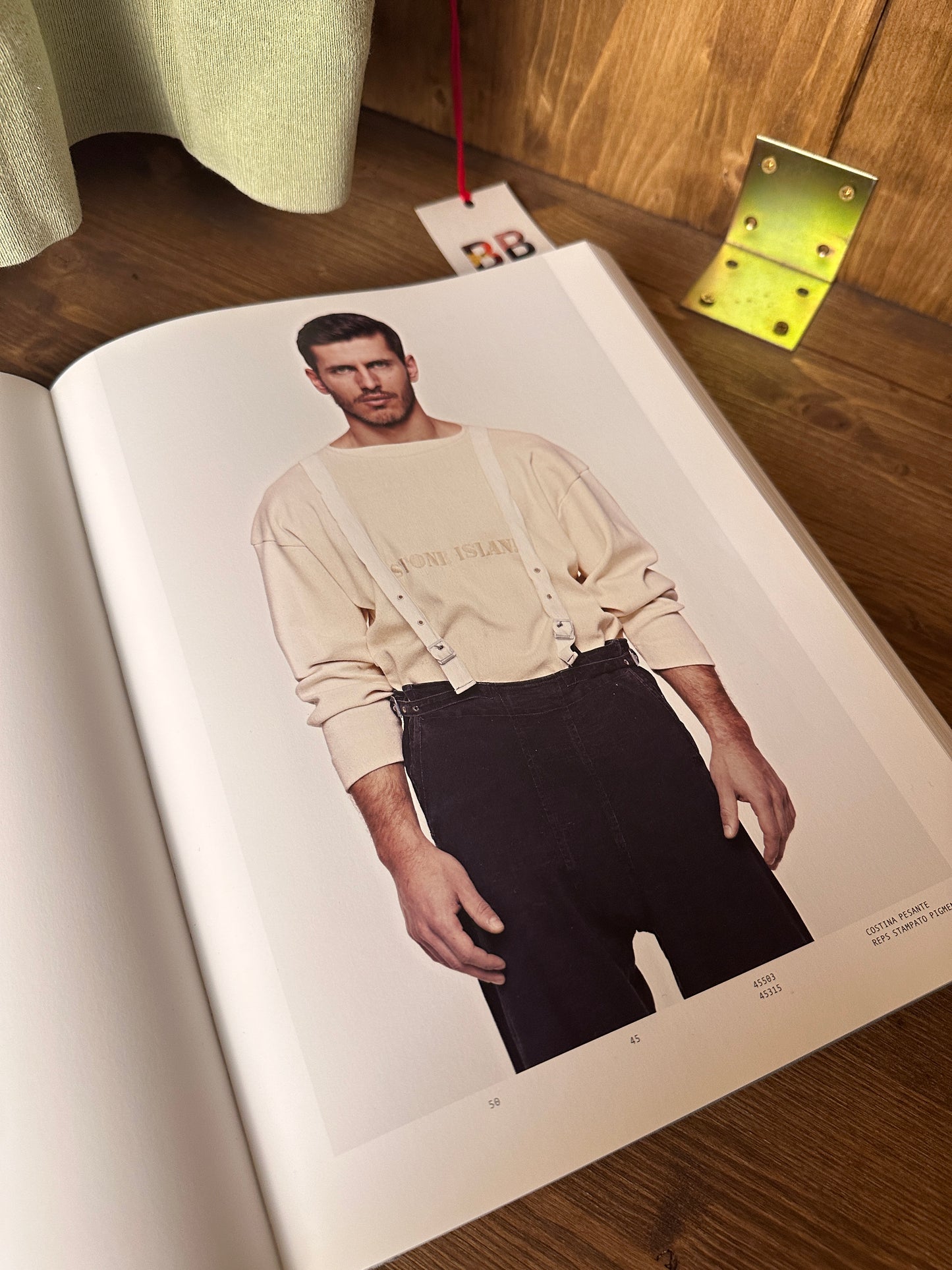 SS86 HEAVY RIB JUMPER in Pistacchio Green From Archivio Book