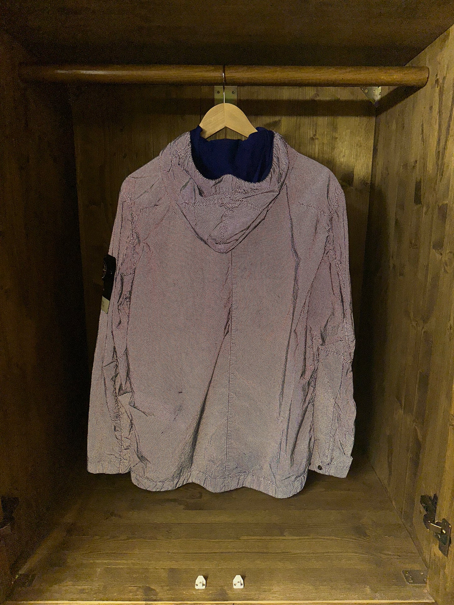 SS16 GARMENT DYED PIXEL REFLECTIVE BLUE