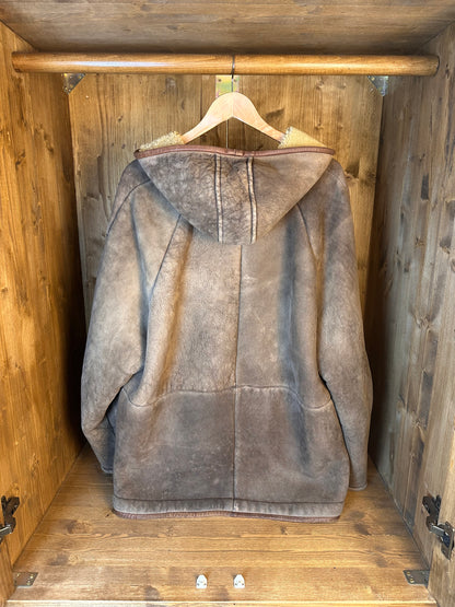AW88 SHEEPSKIN PARKA in Brown