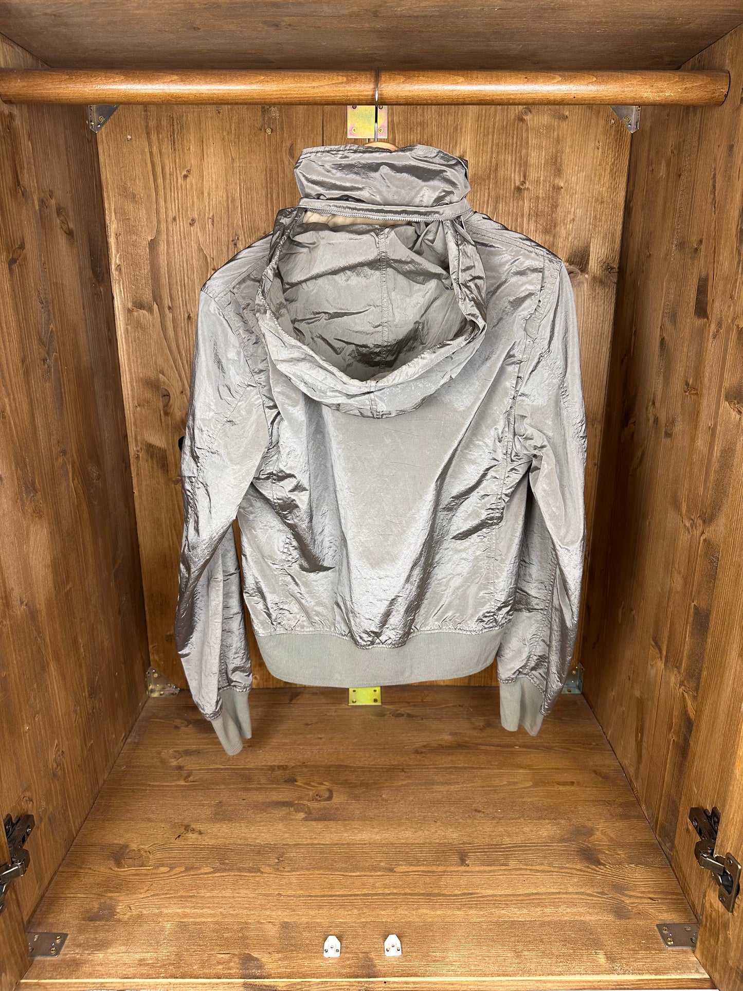 SS08 NYLON METAL FLIGTH BOMBER from Archivio in Space Grey