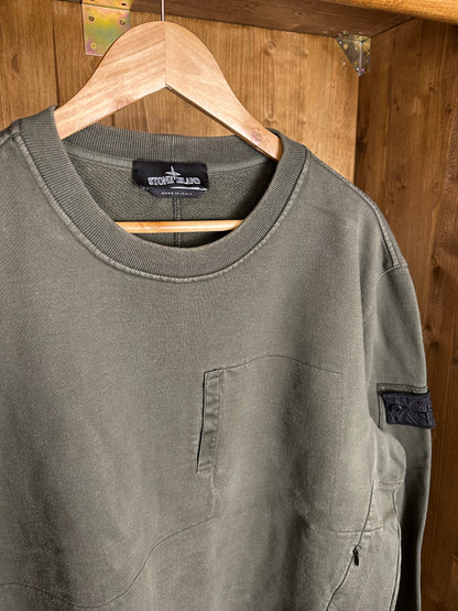 AW18 SHADOW PROJECT CREWNECK in Khaki
