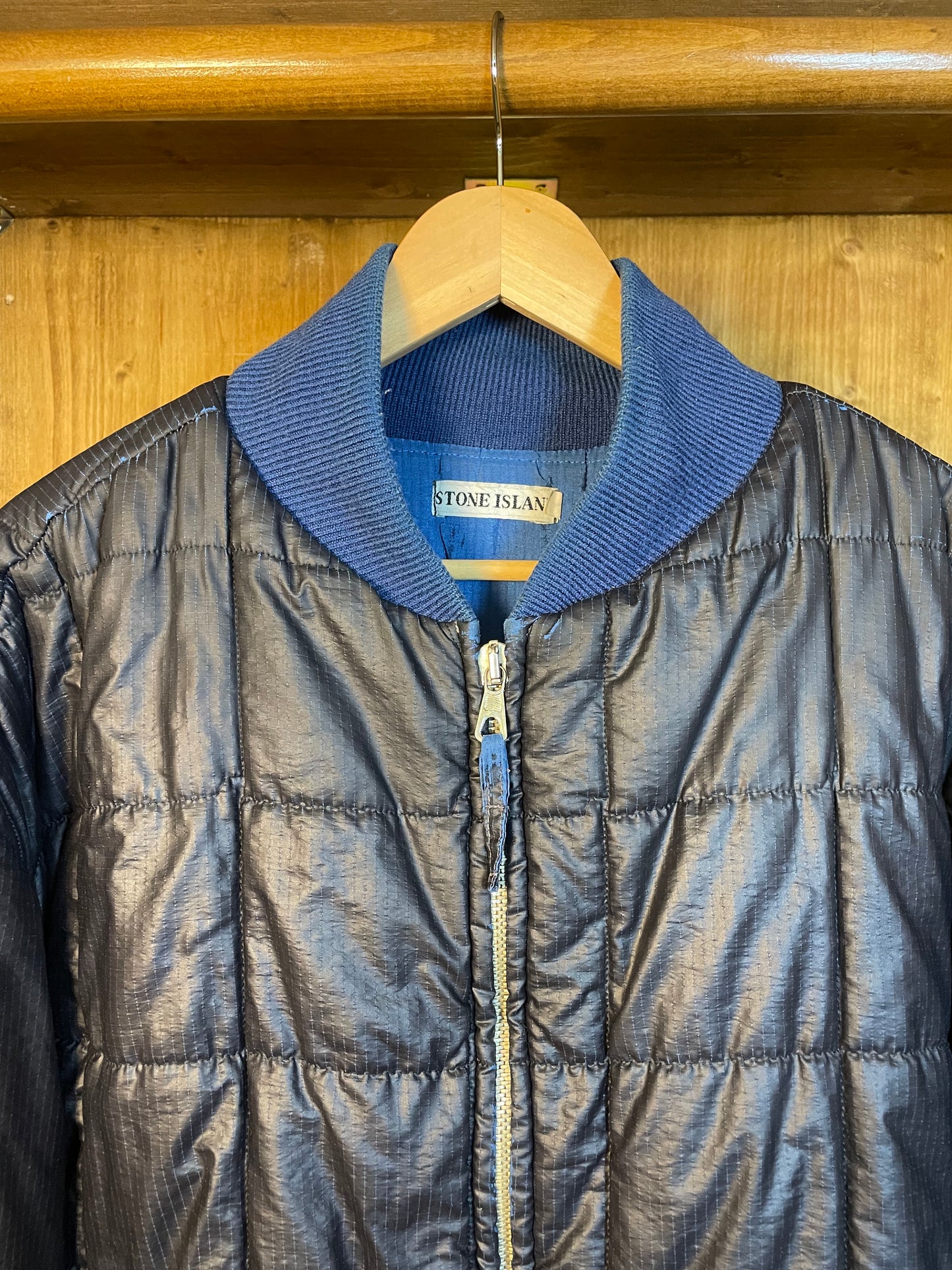 1988 Ripstop grid royal blue bomber