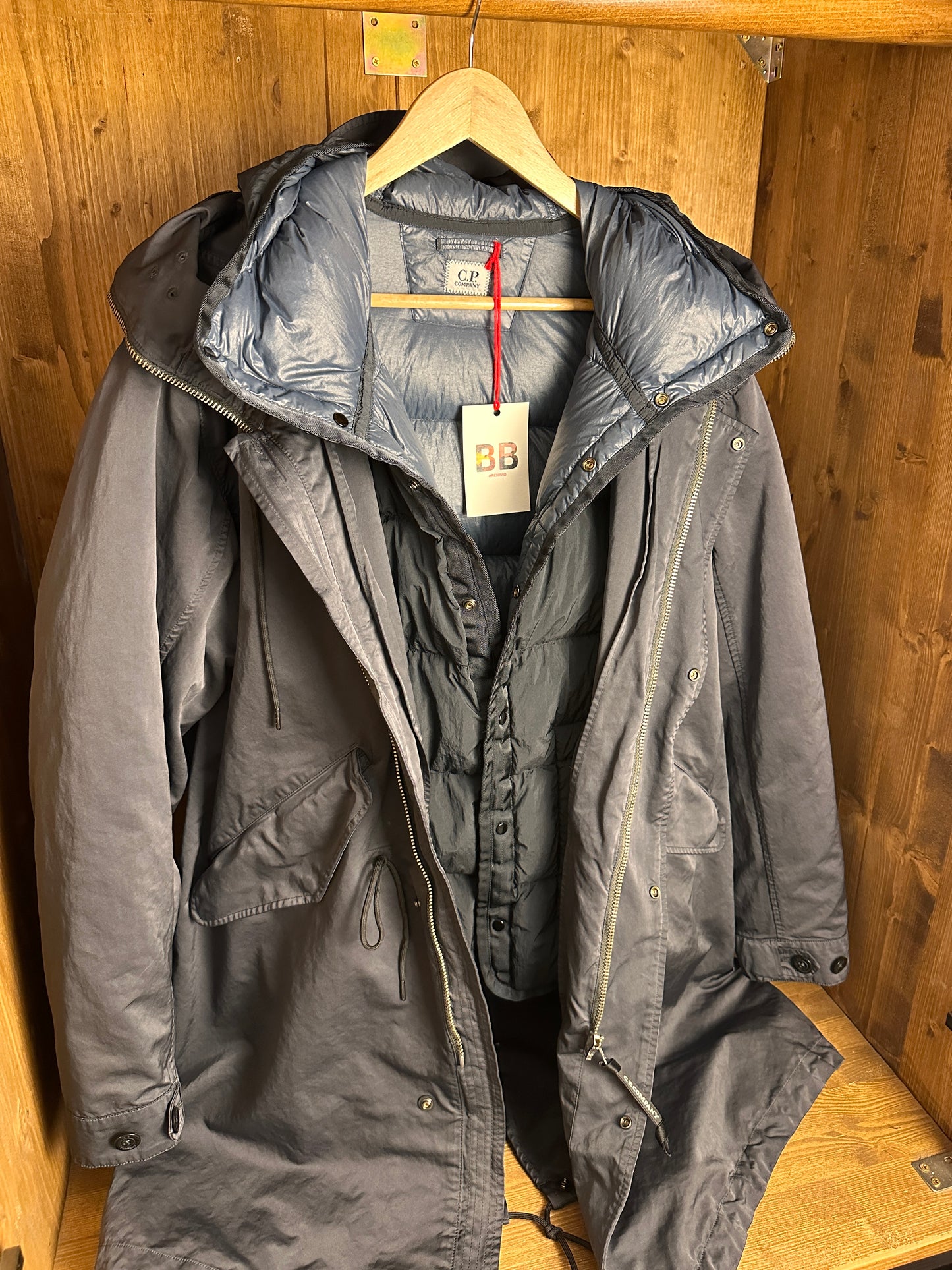 AW20s C.P. COMPANY MICRO KEI EXPLORER JACKET in Blue Green