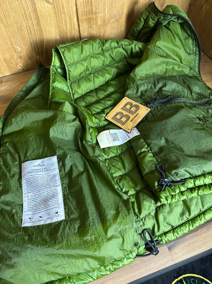 SS14 GARMENT DYED DOWN_26 GR x SQM_N VEST in Emerald Green