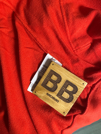 ZIPPED CREWNECK IN ORANGE