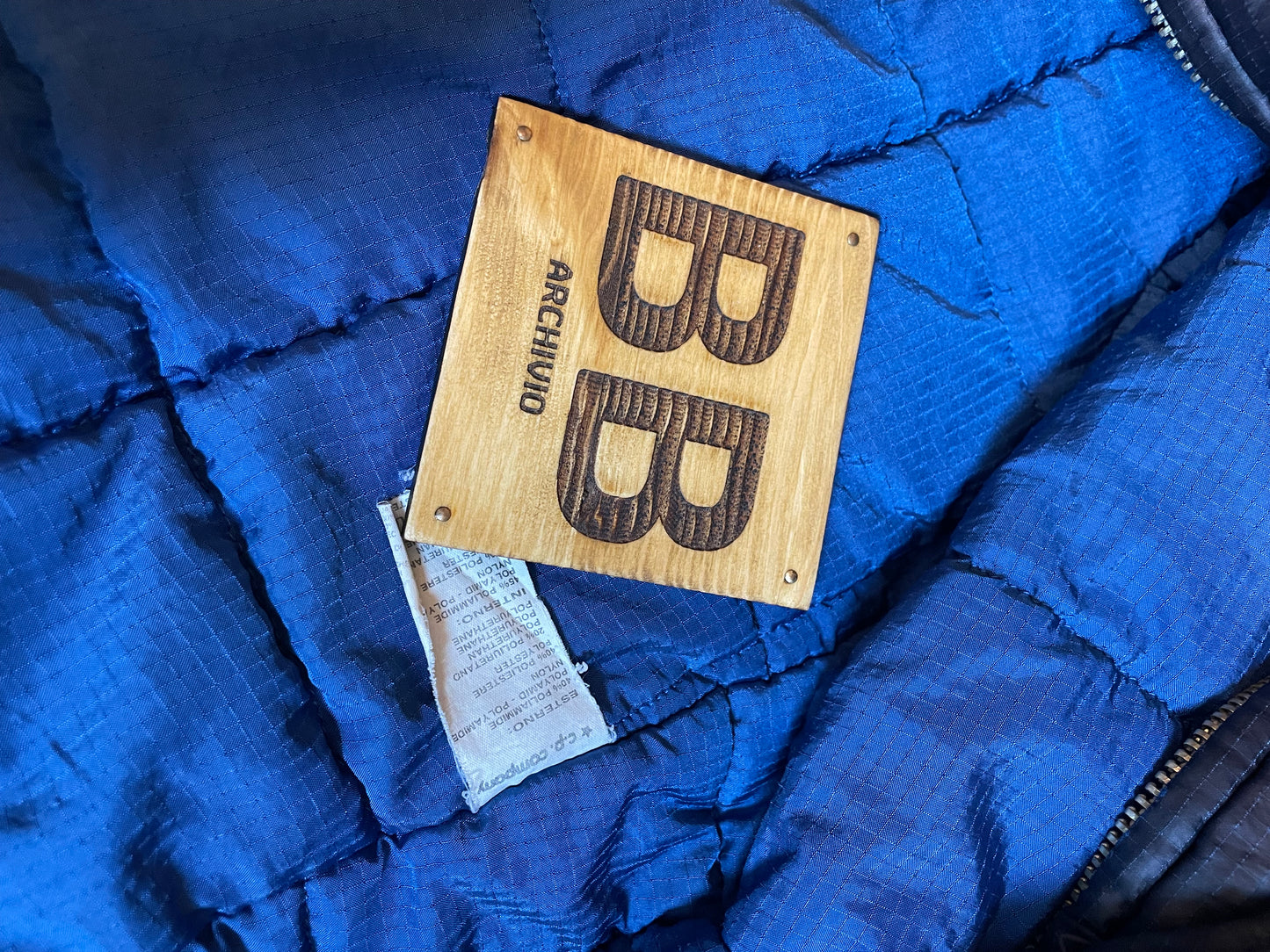 1988 Ripstop grid royal blue bomber