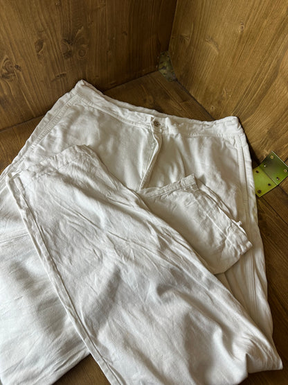 90S COTTON TEE + SWEATPANTS in White