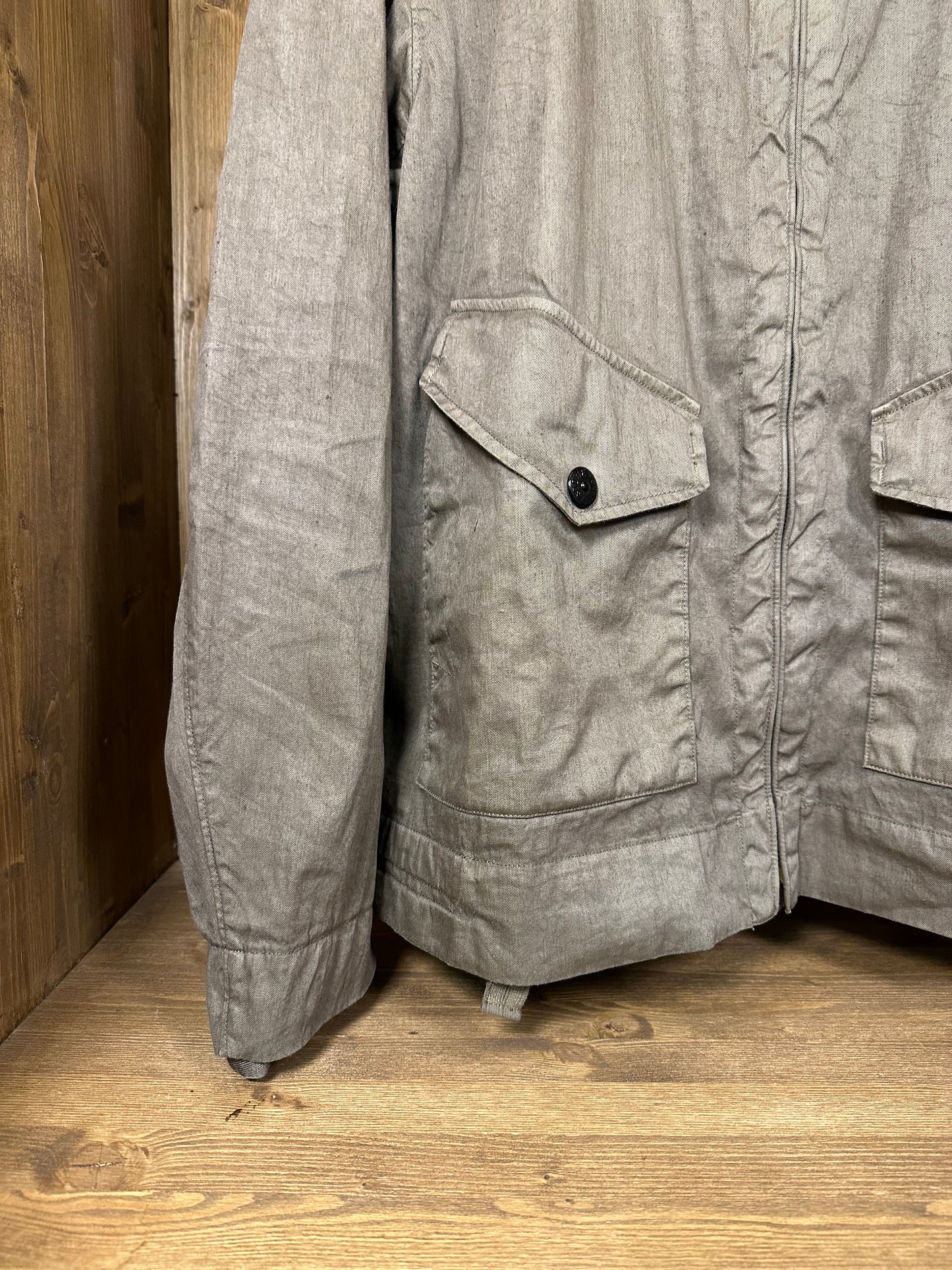 SS04 BROWN WOOD LINO FLAX