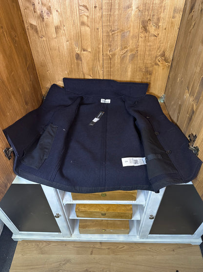 AW15 WOOL PEACOAT IN NAVY BLUE