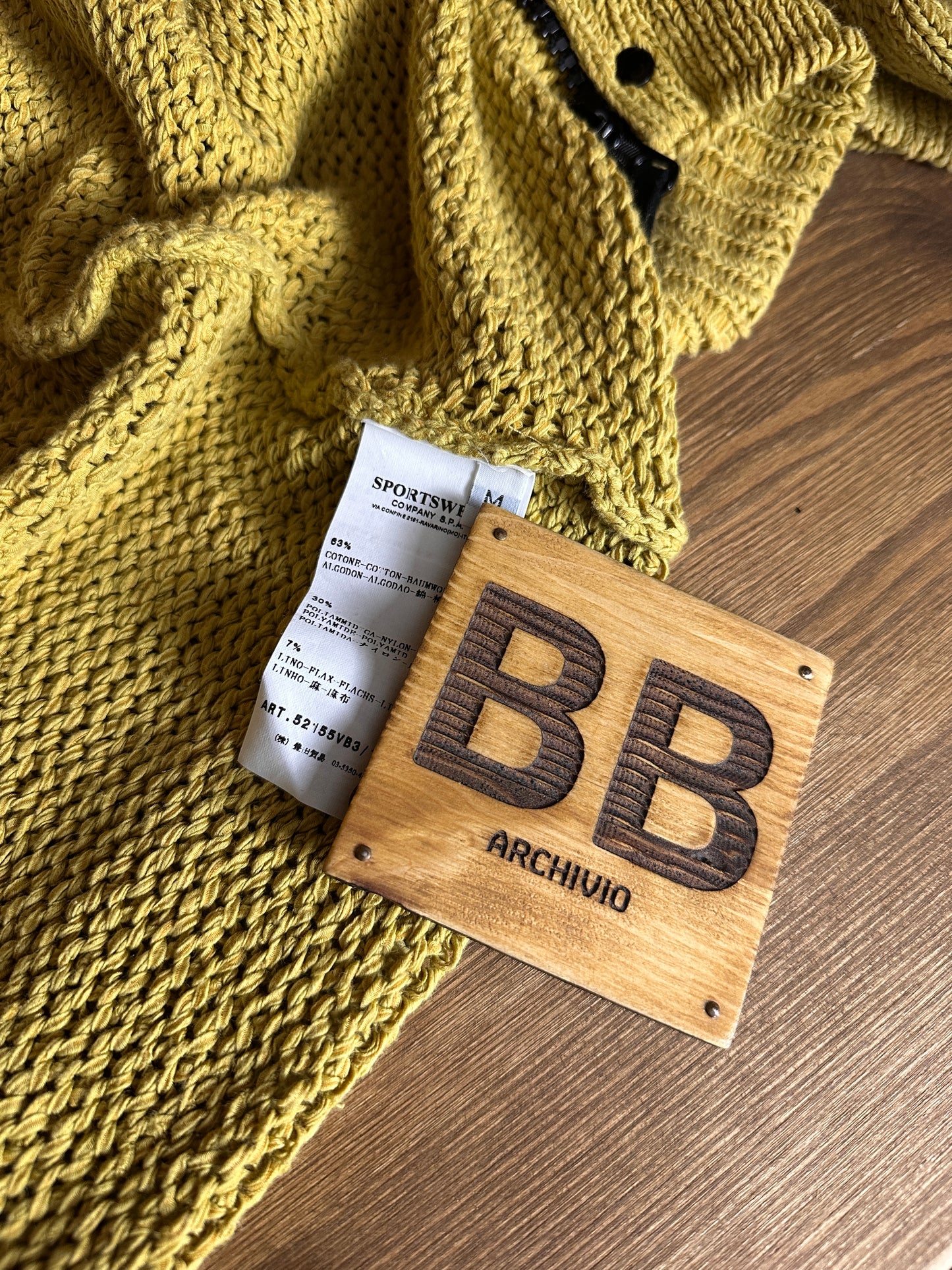 SS10 COTTON/FLAX JUMPER in Ochre Yellow