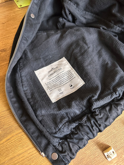 AW20 FROST CORDUROY Supreme X Stone Island sample piece in Jet Black