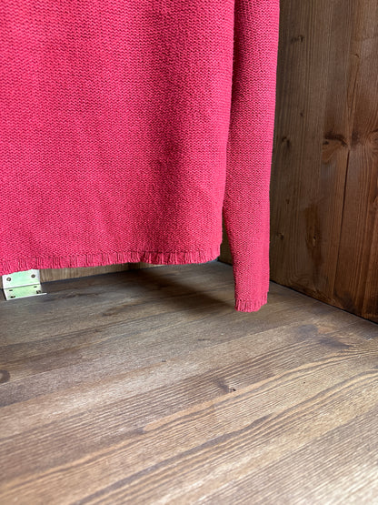 SS02 COTTON CREWNECK in Flame Red