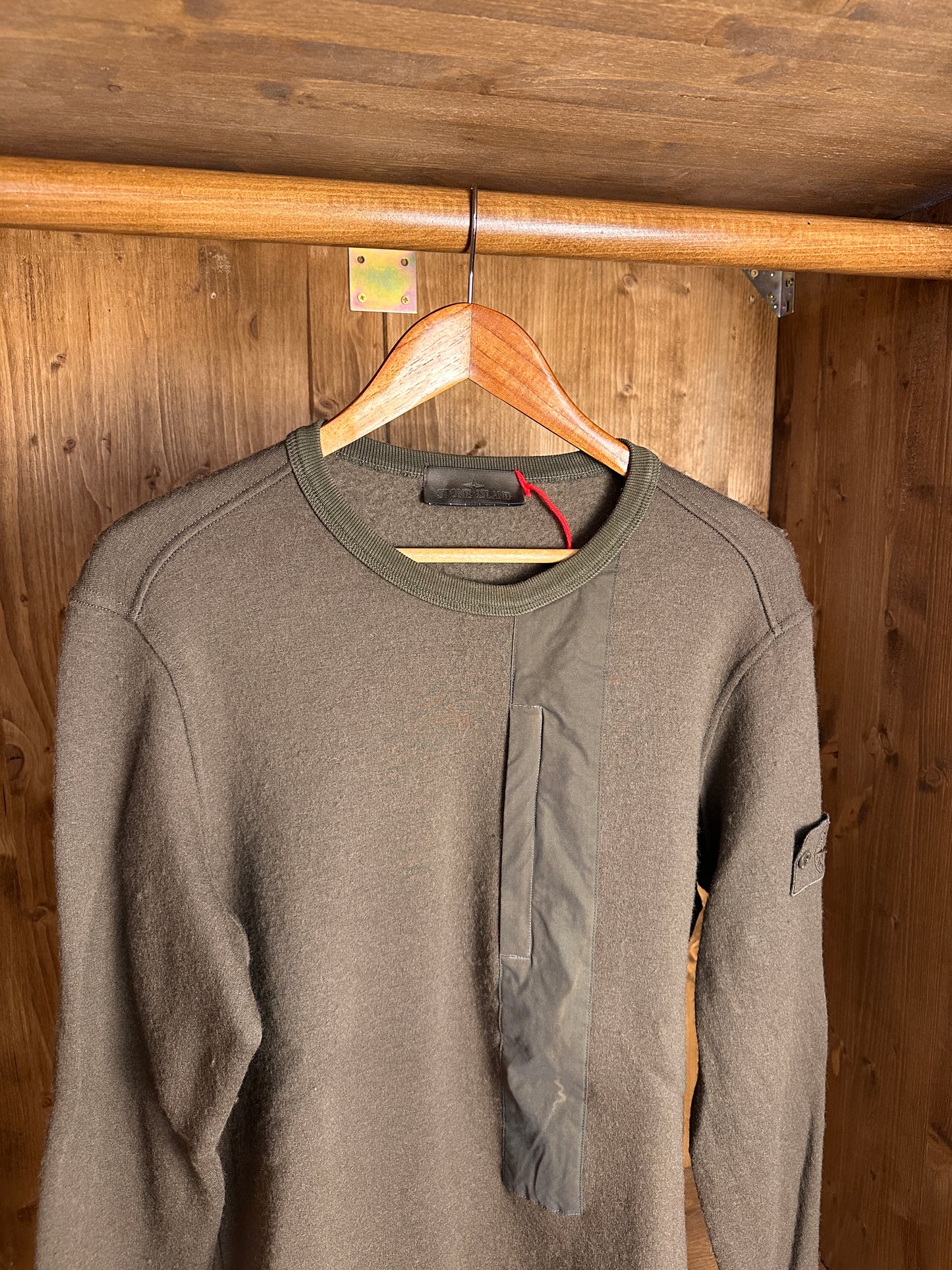 AW19 VIRGIN WOOL JUMPER GHOST PIECE in Green
