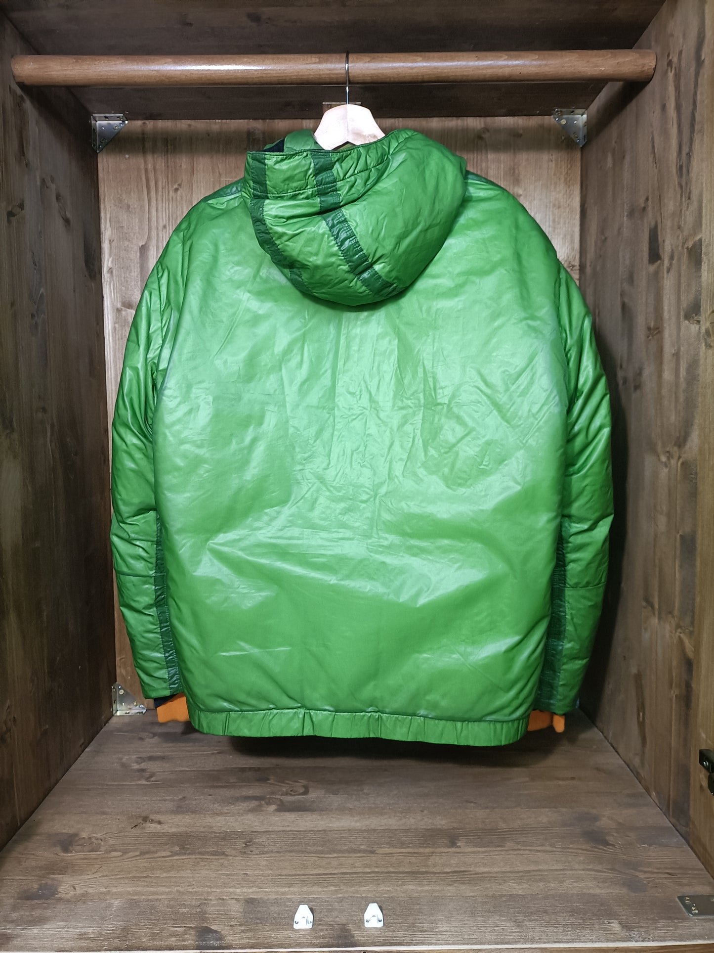 Goose down mesh green 3 in 1 jacket