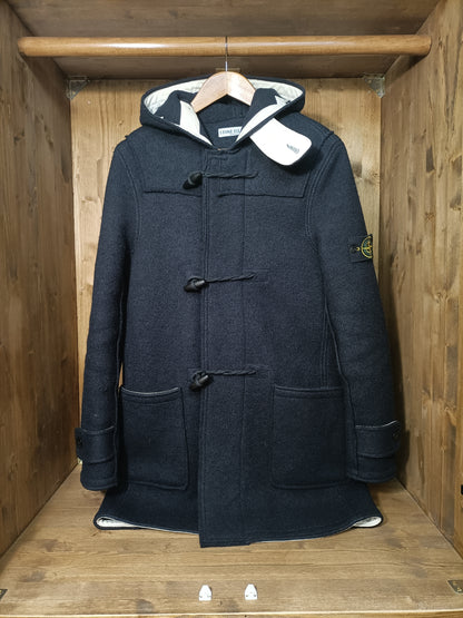 Blue duffel coat