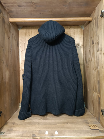 Wool hooded jacket