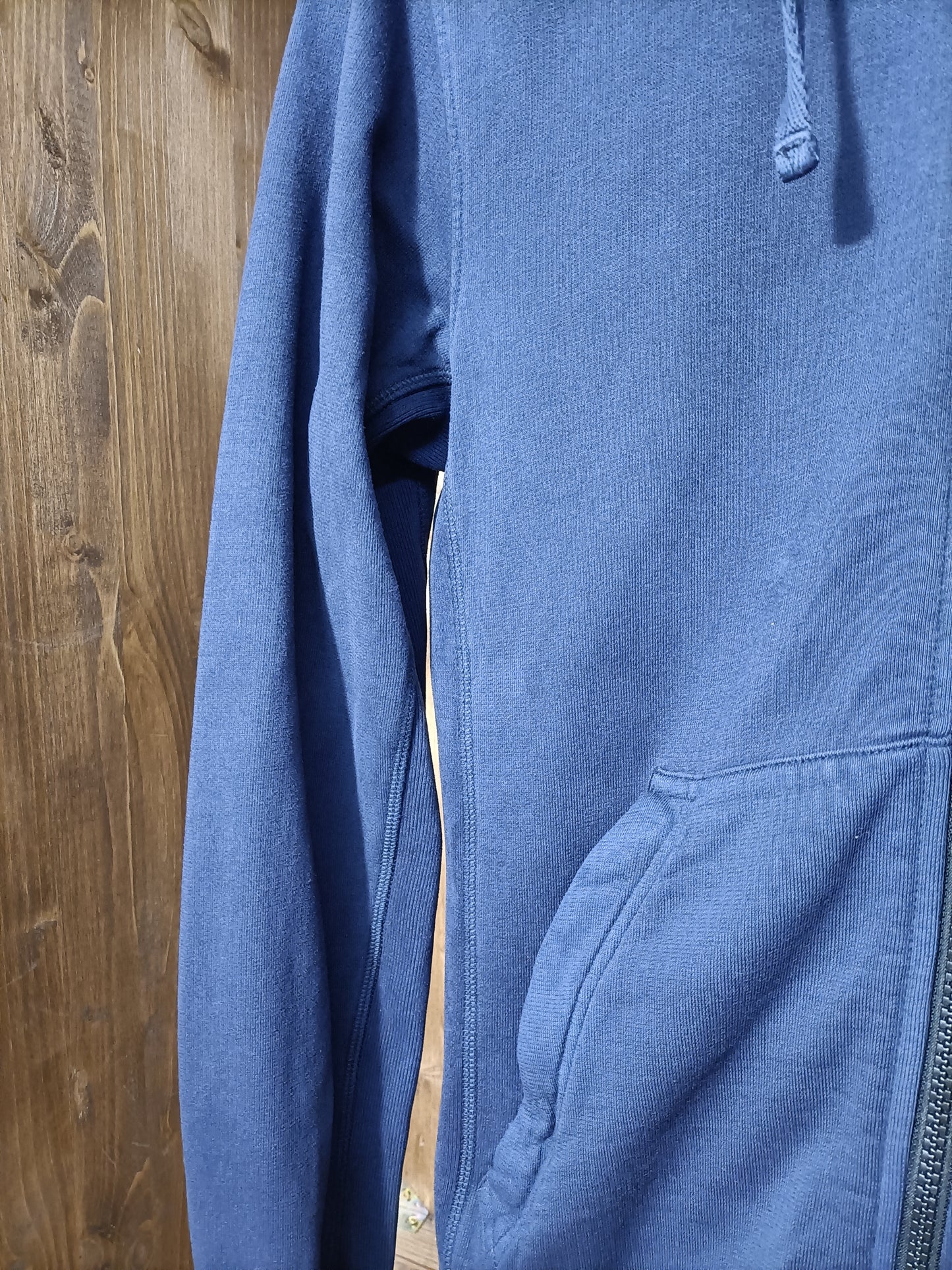 Blue zip hoodie