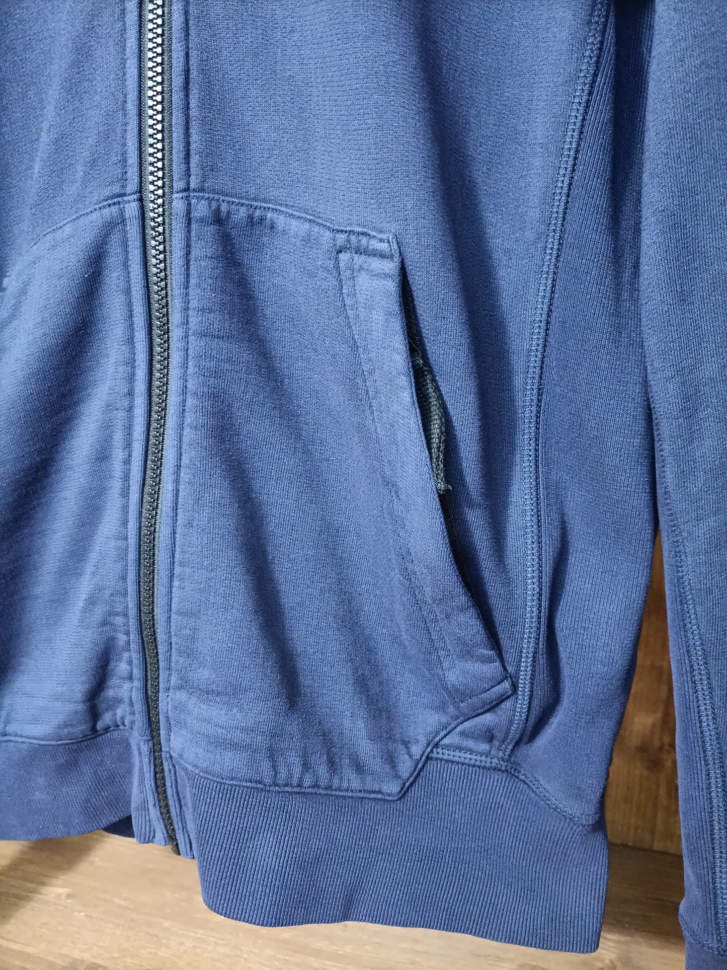 Blue zip hoodie