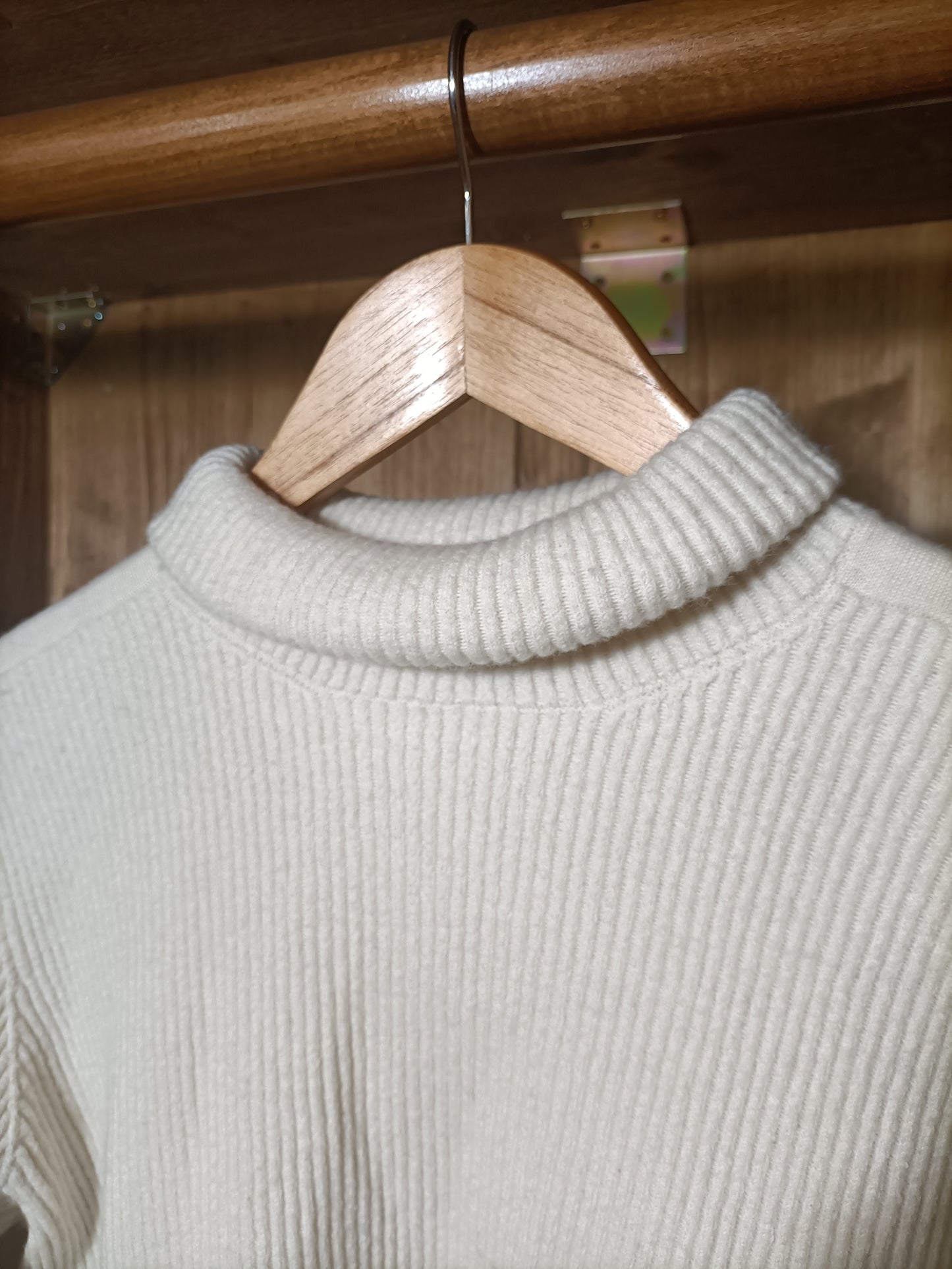 Cream Turtleneck jumper