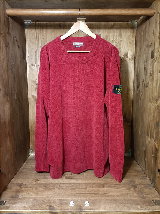 Red chenille jumper