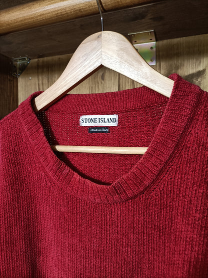 Red chenille jumper
