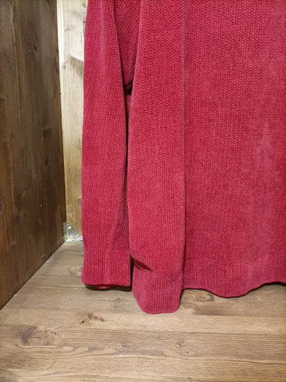 Red chenille jumper