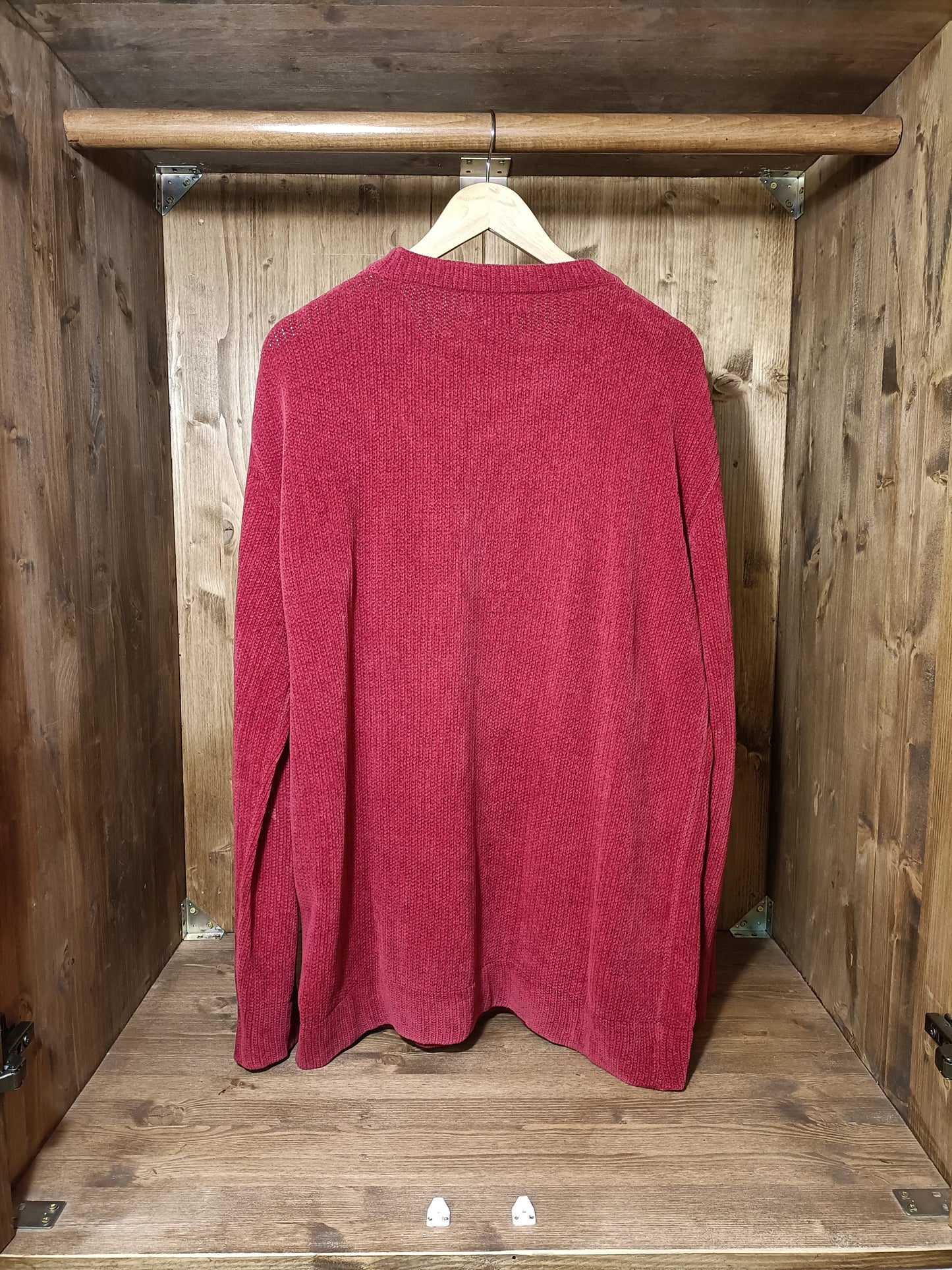 Red chenille jumper