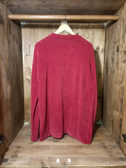 Red chenille jumper