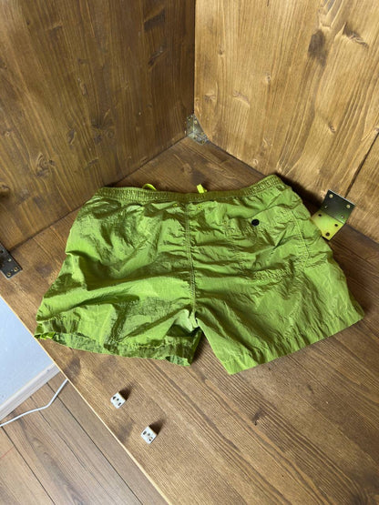 SS22 NYLON METAL SHORTS in Gold