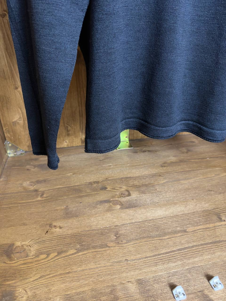 AW18 CHEST POCKET WOOL JUMPER in Dark Grey