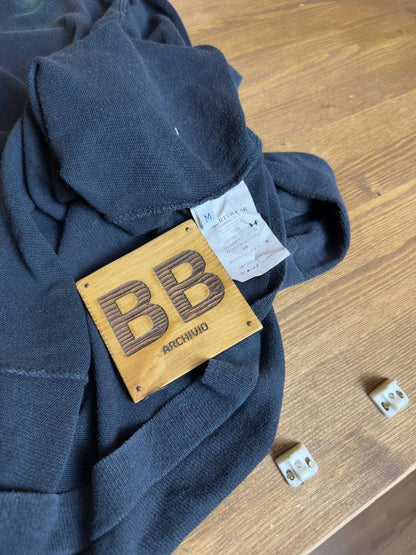 AW18 CHEST POCKET WOOL JUMPER in Dark Grey