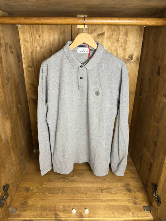 AW17 LONGLSEEVE POLO in Grey