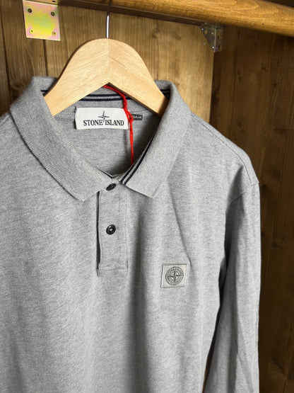 AW17 LONGLSEEVE POLO in Grey