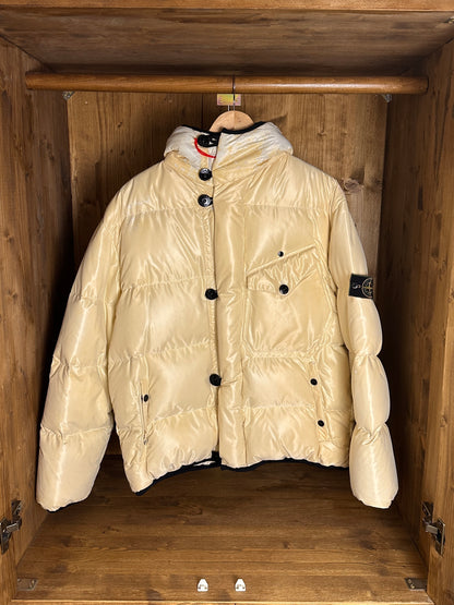 AW96 MICRO QUILTED PUFFER JACKET in Cream White