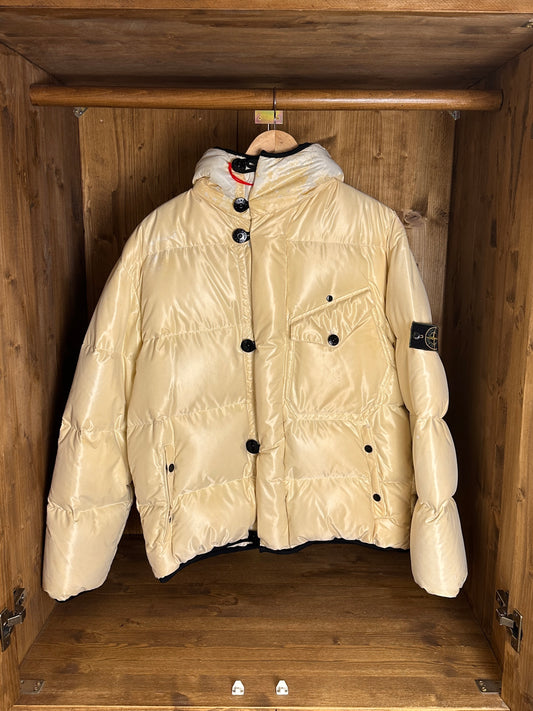 AW96 Mikro-Steppjacke in Cremeweiß