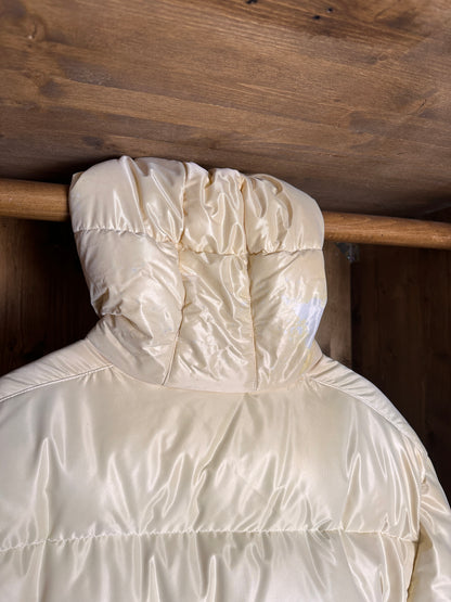 AW96 MICRO QUILTED PUFFER JACKET in Cream White