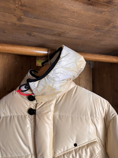 AW96 MICRO QUILTED PUFFER JACKET in Cream White