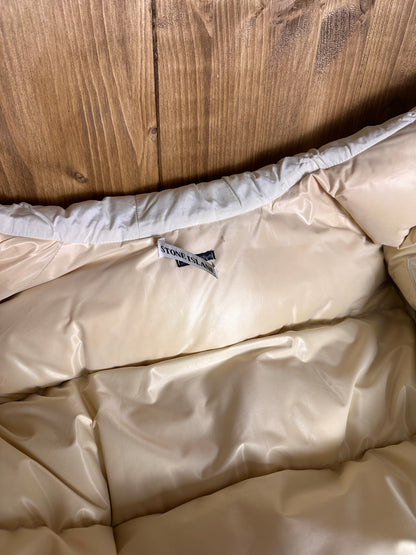 AW96 MICRO QUILTED PUFFER JACKET in Cream White