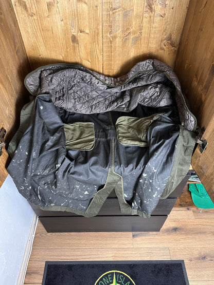 AW 88/89 RUBBERIZED SATIN TRENCH in Terra Brown