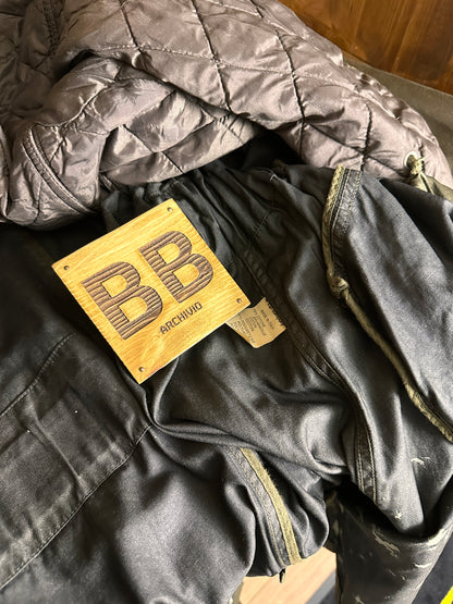 AW 88/89 RUBBERIZED SATIN TRENCH in Terra Brown