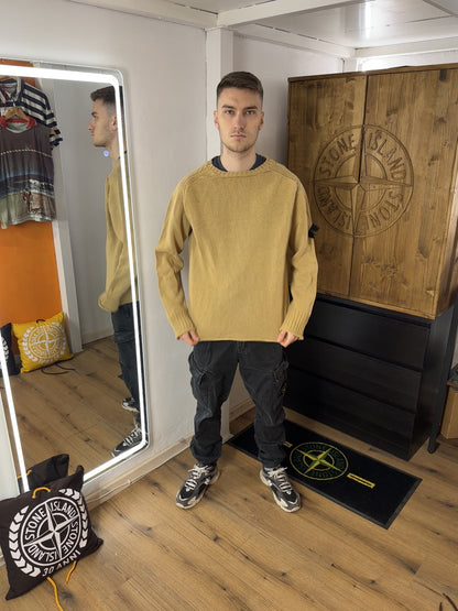 SS02 VISCOSE JUMPER in Sand Yellow