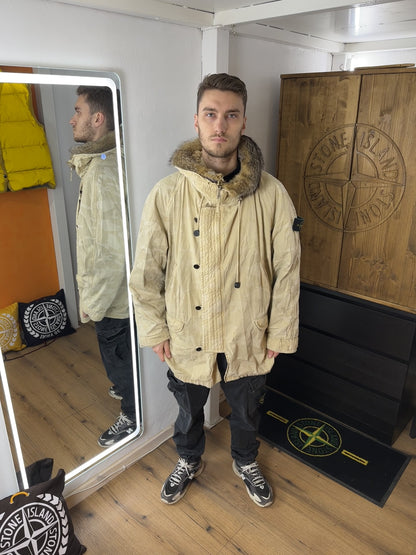 AW90/91 LUPO ICE JACKET CAMOUFLAGE COTTON RIPSTOP-ARMOR in Beige