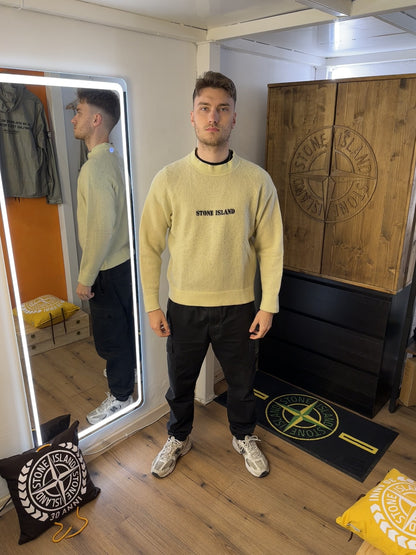 AW87 WOOL SPELLOUT JUMPER in Ivory