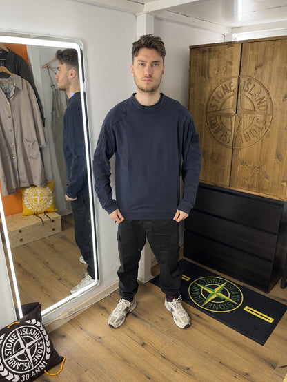 AW10s COTTON JUMPER GHOST PIECE in Ocean Blue