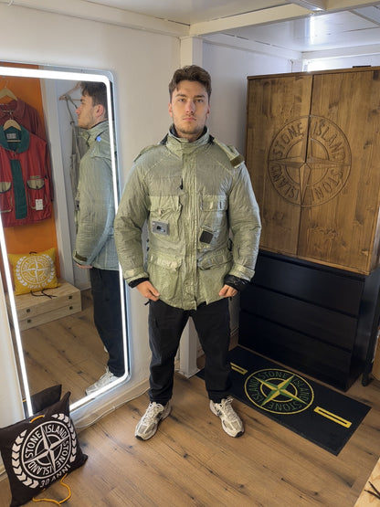 AW20 C.P. COMPANY METROPOLIS 020/1 DYNEEMA JACKET in White Aluminum