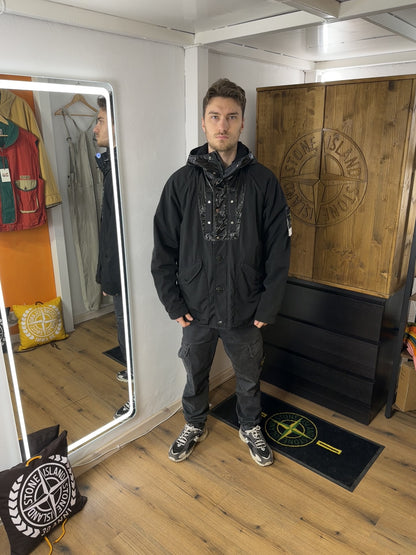 AW24 NYLON PANAMA WITH NEW SILK LIGHT in Deep Black