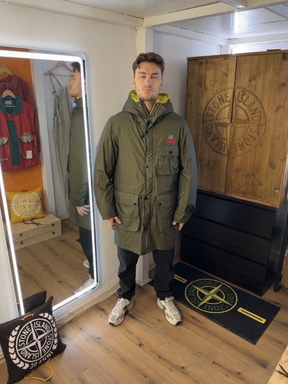 AW25 C.P. COMPANY GORE-G TYPE “LA MILLE” JACKET in Olive Green & Neon Yellow