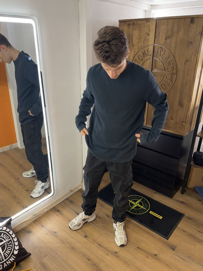 SS18 COTTON CREWNECK in Grey Blue (dyed from white)