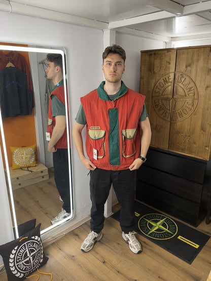 SS82/83 BONEVILLE TELA STELLA VEST in Red & Green